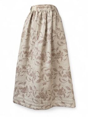 *FLAWS* Vintage ESCADA Wool Blend Metallic Thread Full Maxi / Midi Skirt